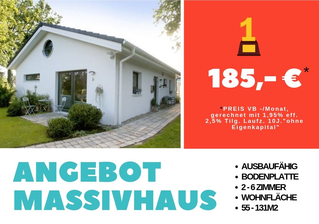 Massivhaus 15° Bungalow